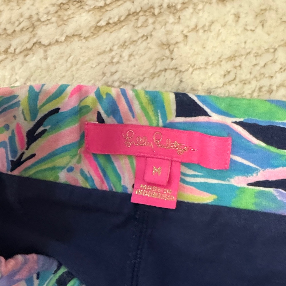 Lilly Pulitzer Tropical Pink and Blue Mini Skirt - Picture 3 of 4